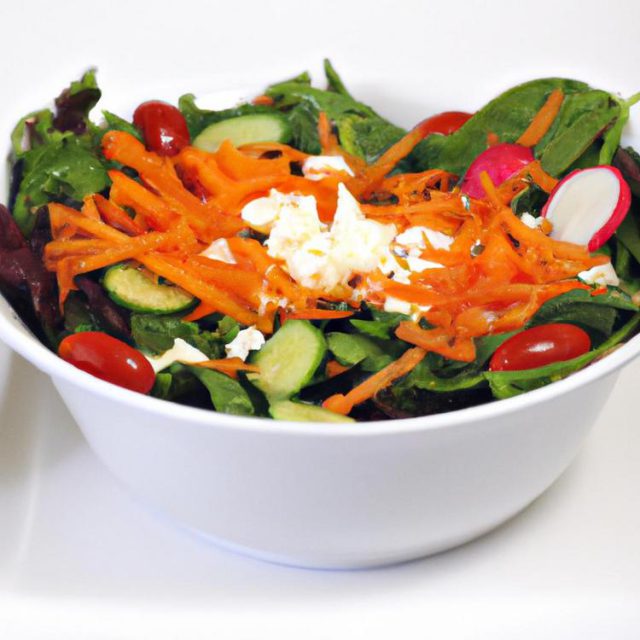 Sałatka z brokułem, jajkiem i fetą – szybki przepis!